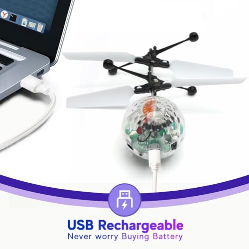 Magic Flying Orb Ball Toy with Colorful Lights