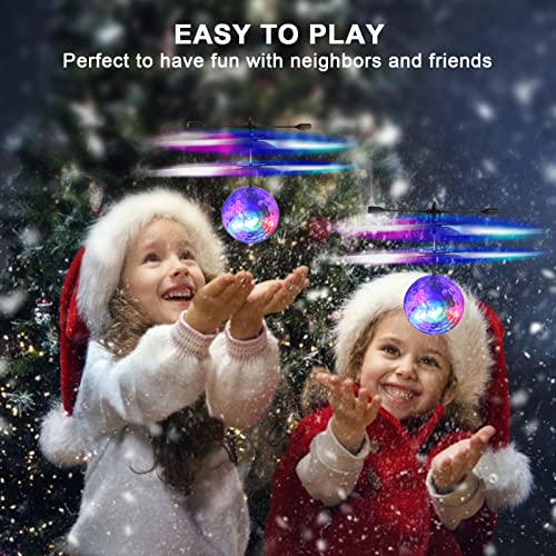 Magic Flying Orb Ball Toy with Colorful Lights