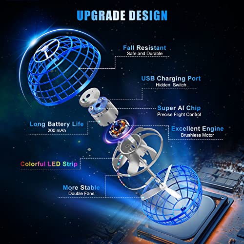 2023 Upgraded 360° Rotating Hover Ball Drone Toy