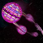 Professional Flying Orb Boomerang Spinner Mini Drone with LED