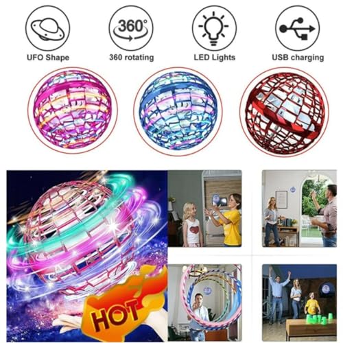 RGB Light Mini Drone Flying Orb UFO Toy