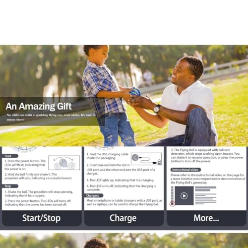 Hover Ball Magic Controller Mini Drone with RGB Lights