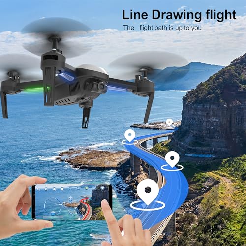 1080P HD T6 Drone with Camera - Long Distance RC Quadcopter