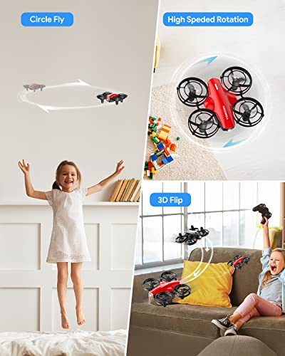 Tomzon A24 Mini Drone with Battle Mode, Red