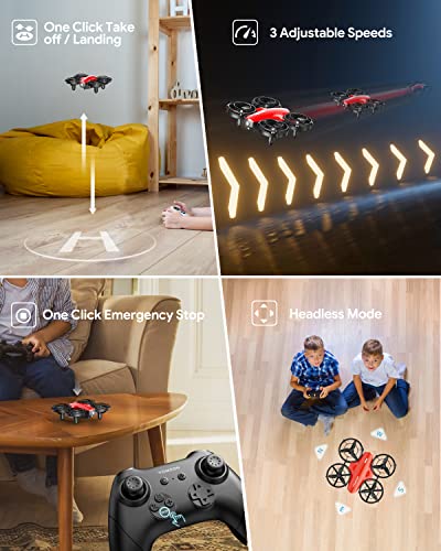 Tomzon A24 Mini Drone with Battle Mode, Red