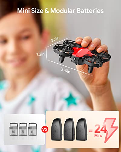 Tomzon A24 Mini Drone with Battle Mode, Red