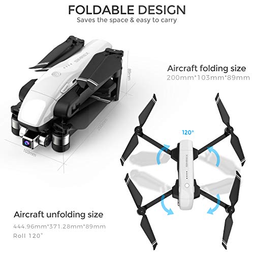 SIMREX X20 Drones with Camera - 4K Video, 30 Minutes Flight Time