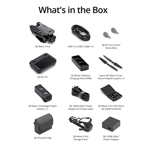 DJI Mavic 3 Pro Fly More Combo - 4K Camera for Adults