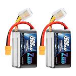 Zeee 4S 1500mAh 120C Lipo Battery (2 Pack)