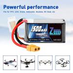 Zeee 4S 1500mAh 120C Lipo Battery (2 Pack)