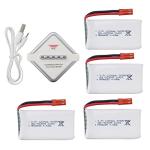 ZYGY 4PCS 3.7V 1200mAh Battery Set for X900 Quadcopter