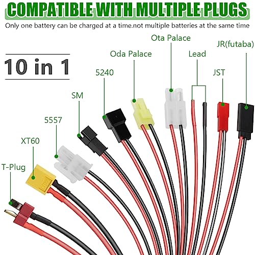 EatPitaya 10-in-1 RC Battery Charger for Drones