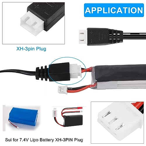 7.4V USB Charger Cable for RC Drones