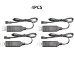 4PCS USB RC Battery Charger for Drones & Cars