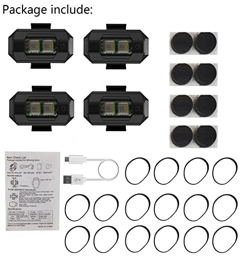 WANGCL Colorful USB Drone Strobe Light Set