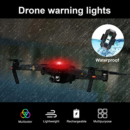 4Pcs Wireless LED Strobe Lights for Drones & Vehicles
