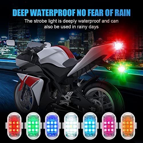 Ainiv 4PCS Colorful LED Strobe Drone Lights