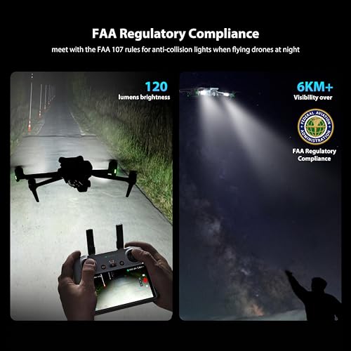 STARTRC Rechargeable Drone Strobe Light (2-Pack)