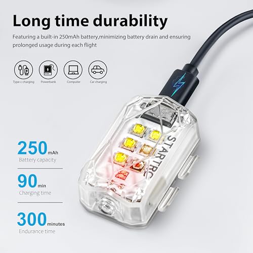 STARTRC Rechargeable Drone Strobe Light (2-Pack)