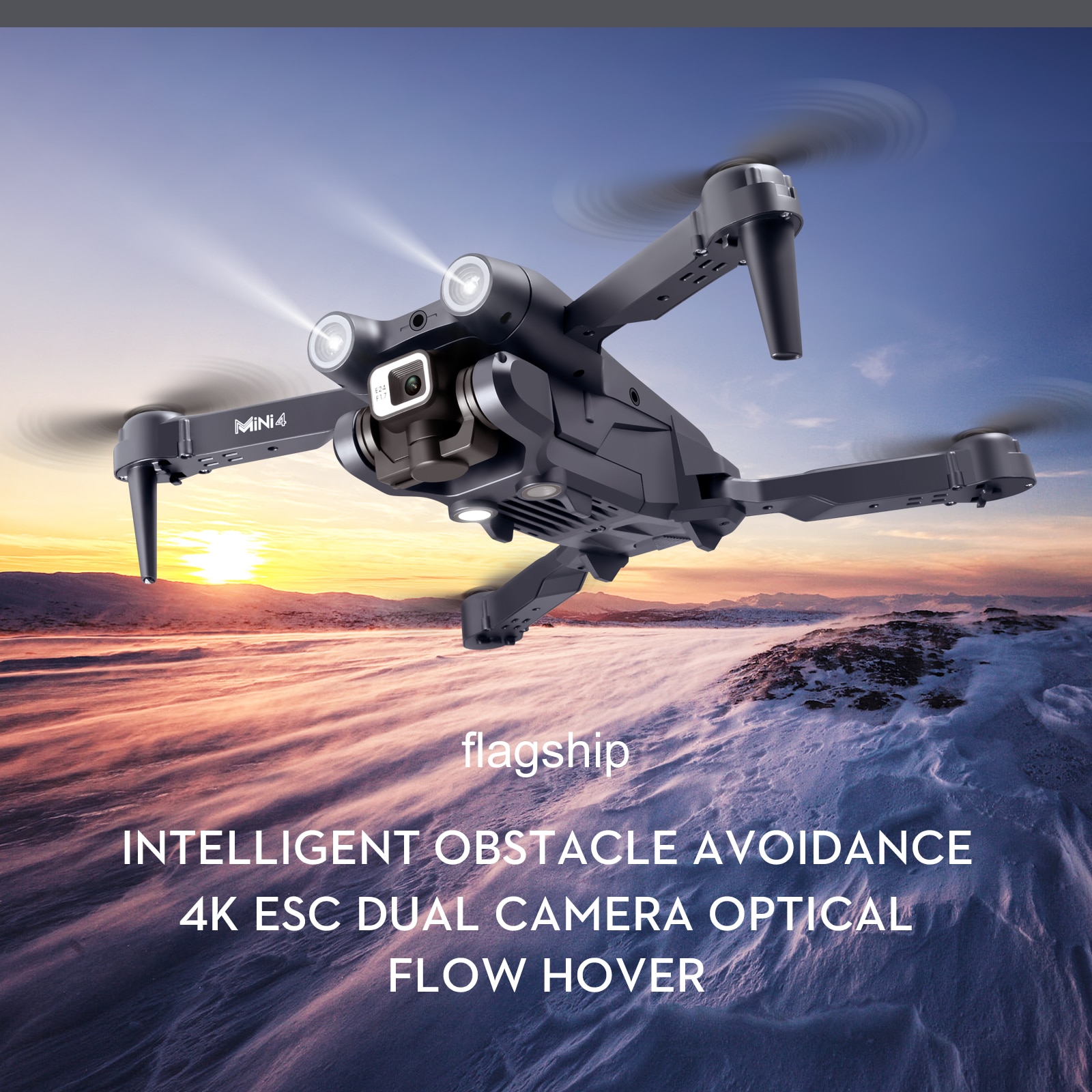 QJ MINI4 Dual Camera Drone - Foldable & Obstacle Avoidance
