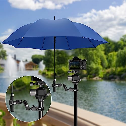 Versatile Dual Camera Clamp Mount with Ball Heads