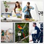 NEEWER Super Clamp with Dual Ballhead Magic Arm