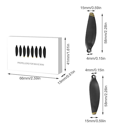 Mavic Mini RC Drone Propellers - Black & Gold