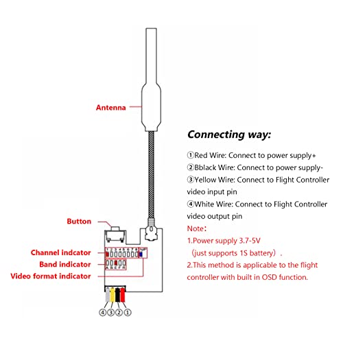 FPV 800TVL AIO Switchable Camera for Drones