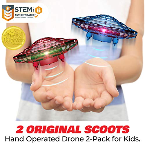 Hand-Operated Scoot Duo Drone for Kids and Adults