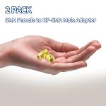 Bingfu RP-SMA Male to SMA Female Adapter 2-Pack