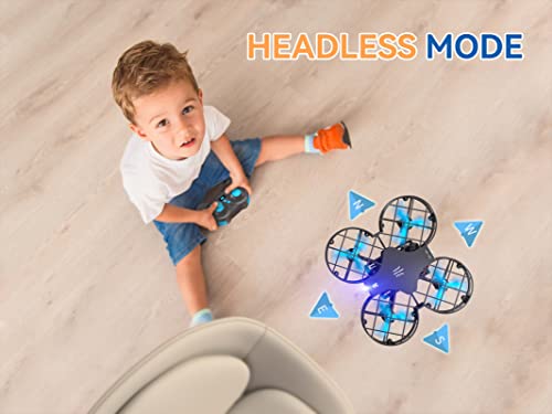 Mini Drone for Kids - Altitude Hold, Headless Mode, 3 Batteries