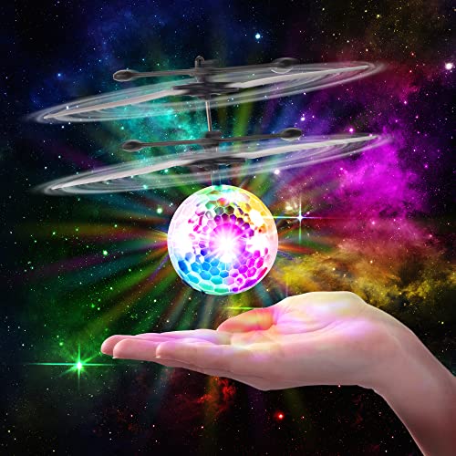 Hand-Controlled LED Flying Ball Drone Toy