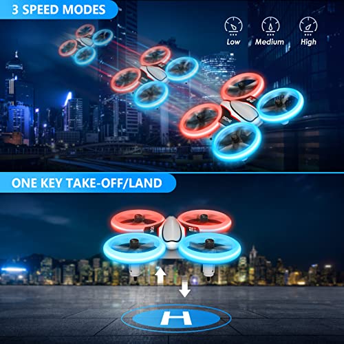LED Mini Drone with 3 Batteries