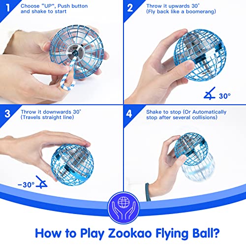Hand-controlled Flying Orb with RGB Lights for Kids