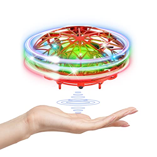 Hand-controlled UFO drone with LED lights
