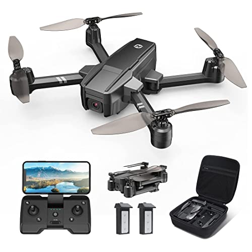 Holy Stone HS440 Foldable FPV Drone with 1080P WiFi Camera for Adults and Kids; Voice and Gesture Control RC Quadcopter with 2 Batteries for 40 Mins flight, Auto Hover, Gravity Sensor, Carrying Case