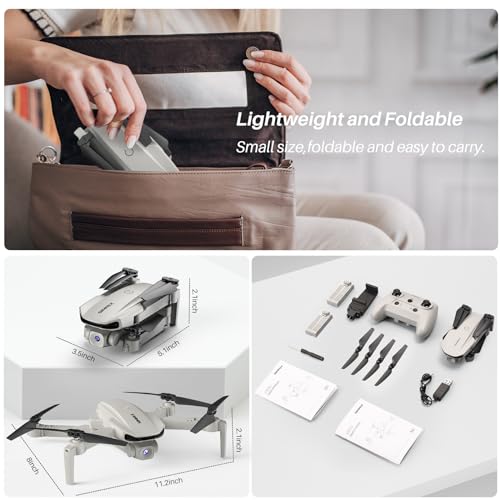 SIMREX X800 Drone: 1080P Camera, Foldable Quadcopter