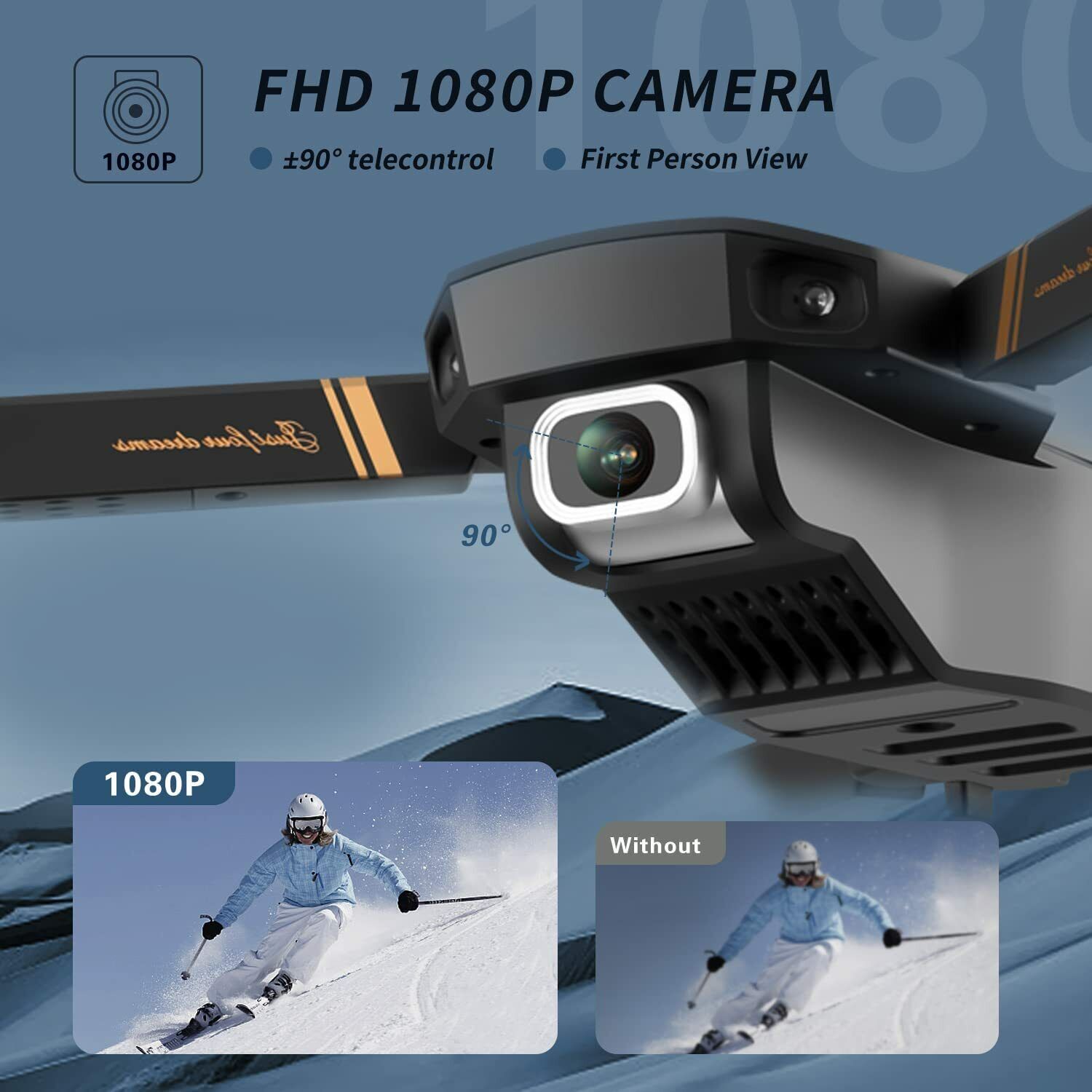 4K HD Dual Camera WiFi FPV Drone (2023)