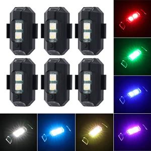 6-Pack LED Strobe Lights for Drones & More