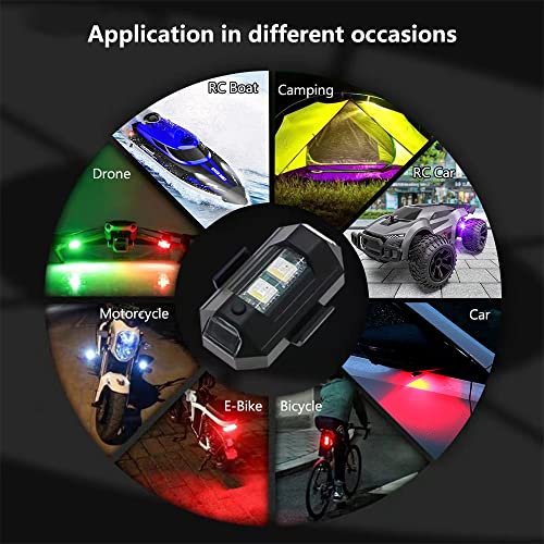 6-Pack LED Strobe Lights for Drones & More
