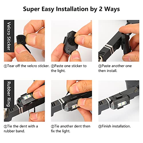 6-Pack LED Strobe Lights for Drones & More