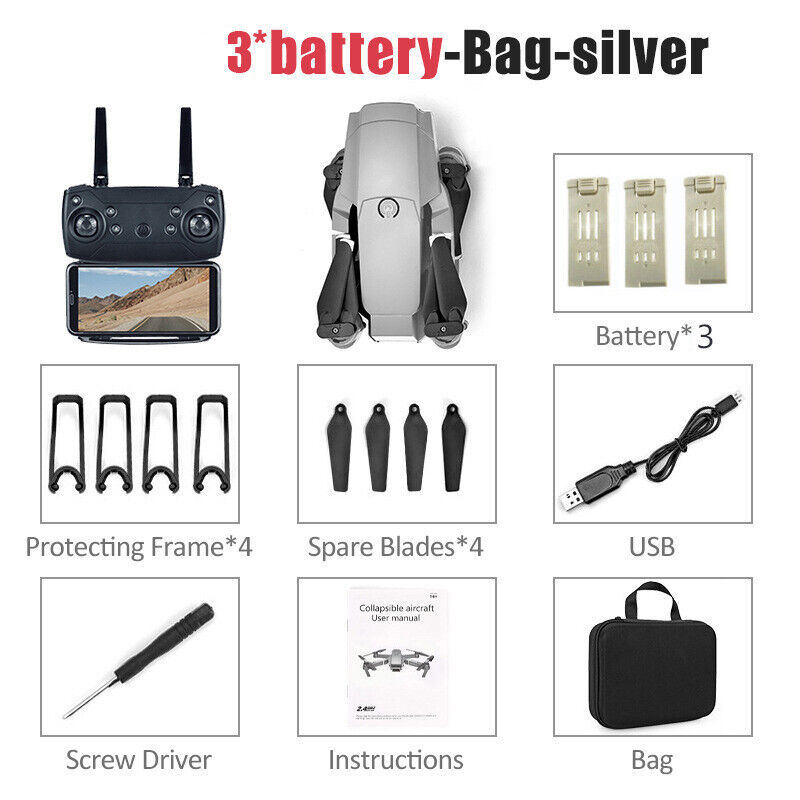 Drone X Pro 4K HD with 3 Batteries