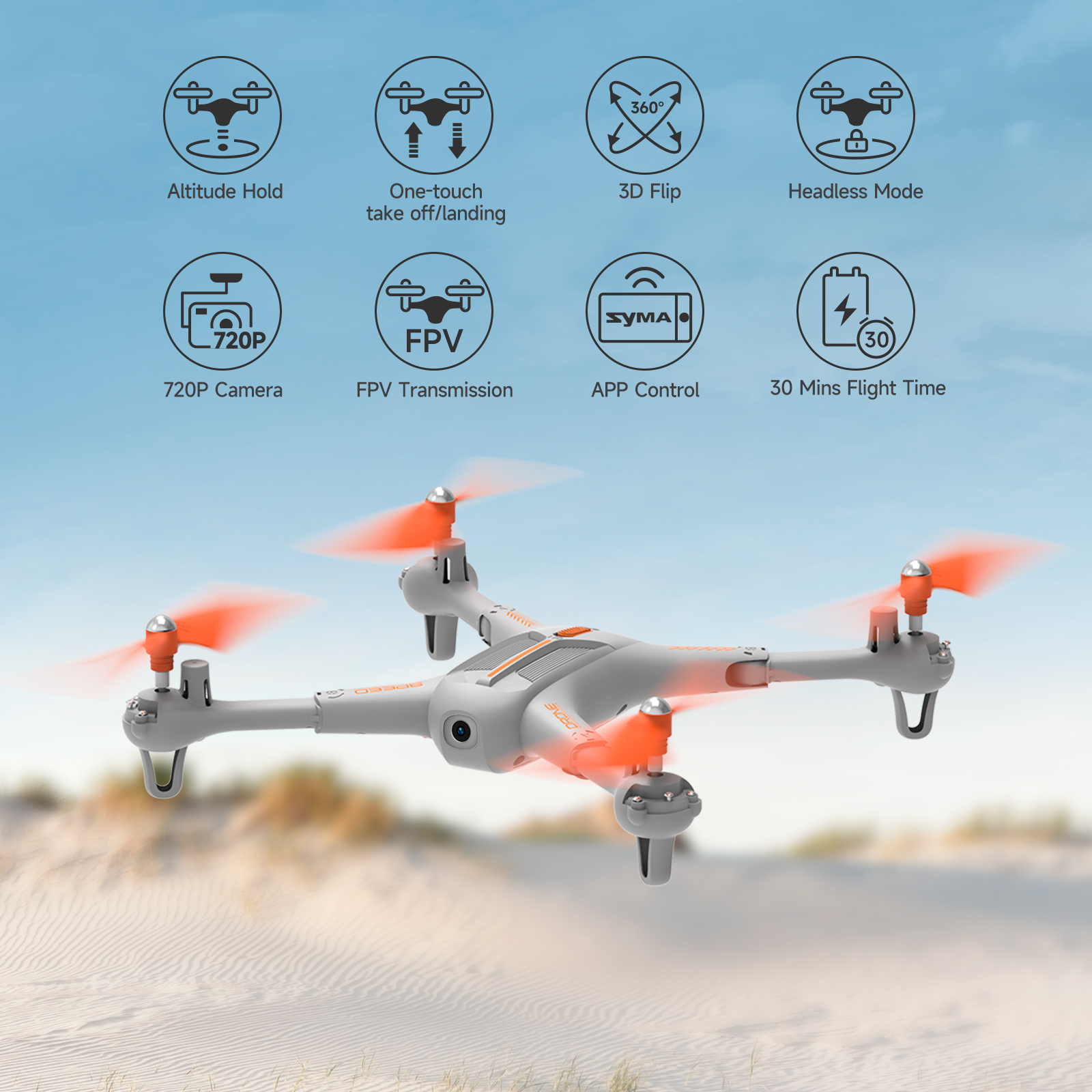 Artic FPV Camera Drone for Kids & Adults