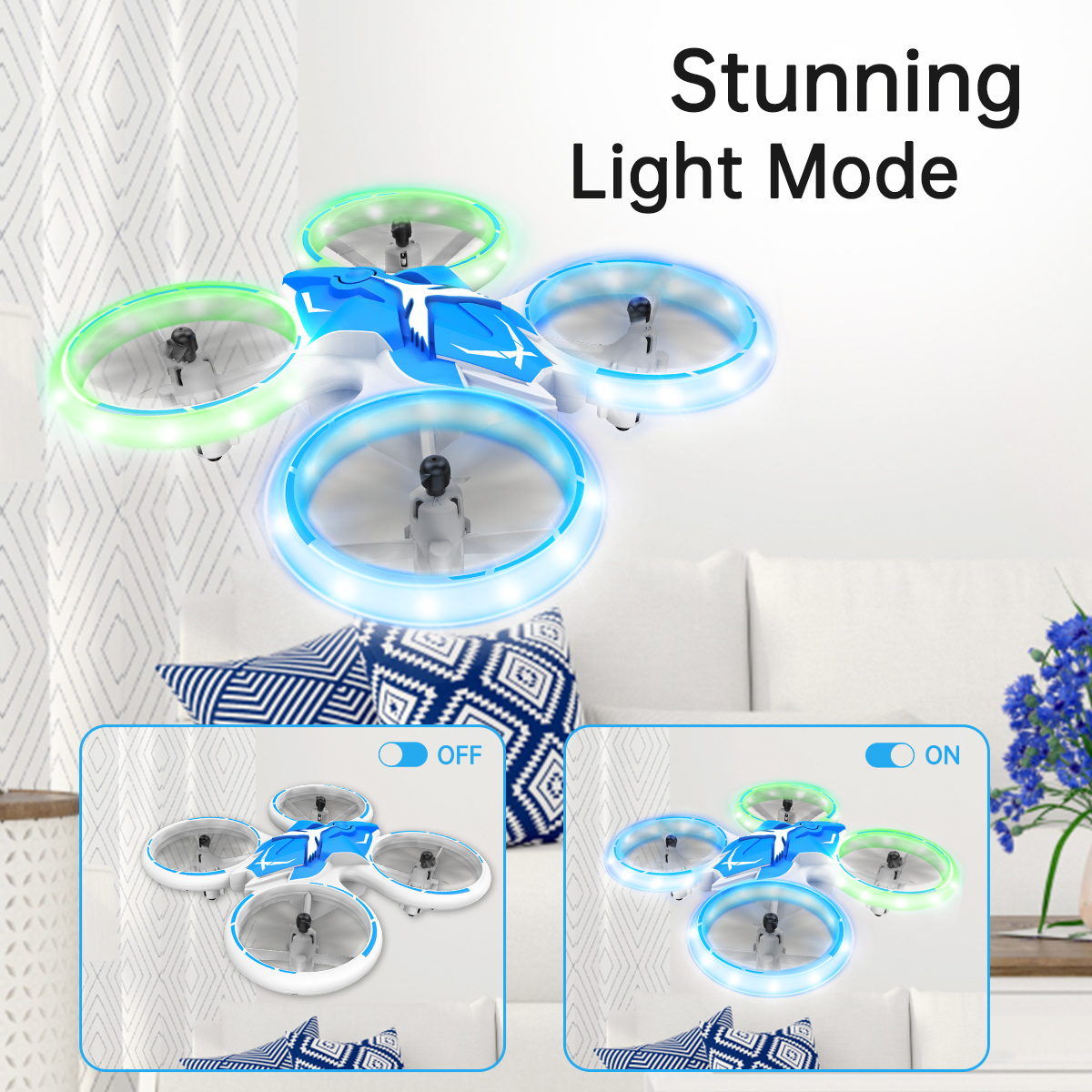 LED Night Light Mini Drone for Kids