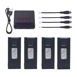 4PCS 3.7V 1800mAh Lithium Batteries with Charger