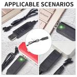 3-Pack USB Charger Cable for 3.7V RC Drones