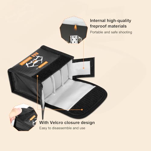 iEago Fireproof Battery Bag for DJI Mini 4 Pro