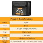 iEago Fireproof Battery Bag for DJI Mini 4 Pro