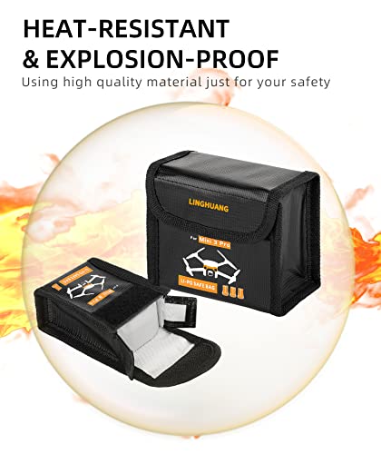 Fireproof Battery Storage Bag for DJI Mini Drones