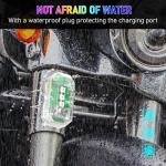 4PCS Rechargeable LED Strobe Lights with Remote